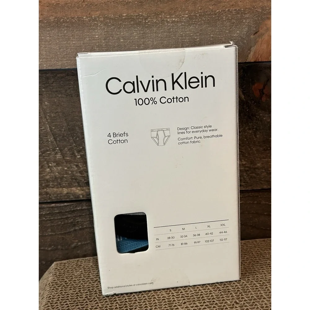 Calvin Klein Classic Fit Brief Black‎ Men's Size Small 4 Pack New